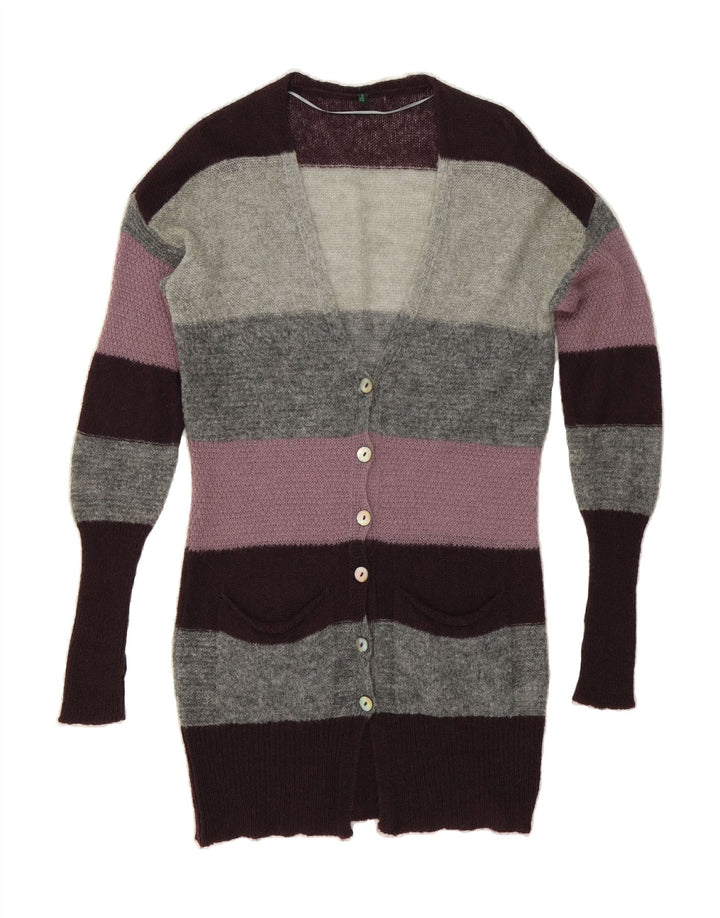 BENETTON Womens Oversized Cardigan Sweater UK 10 Small Multicoloured Vintage Benetton and Second-Hand Benetton from Messina Hembry 