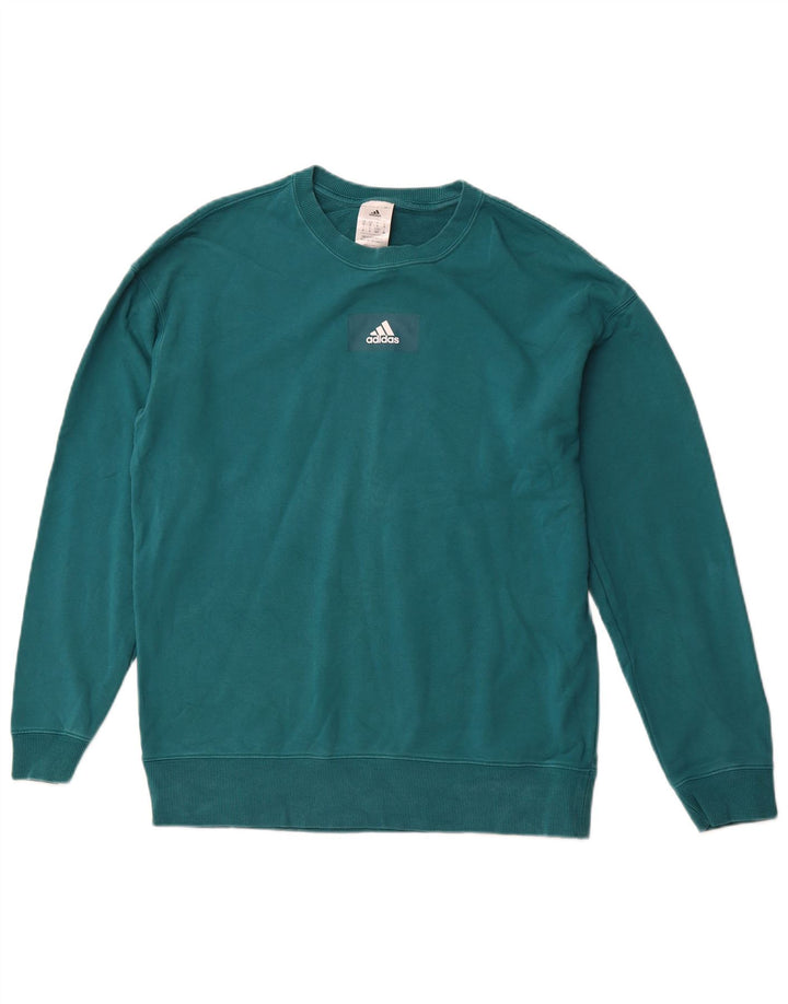 ADIDAS Herren Sweatshirt Pullover Kleine grüne Baumwolle