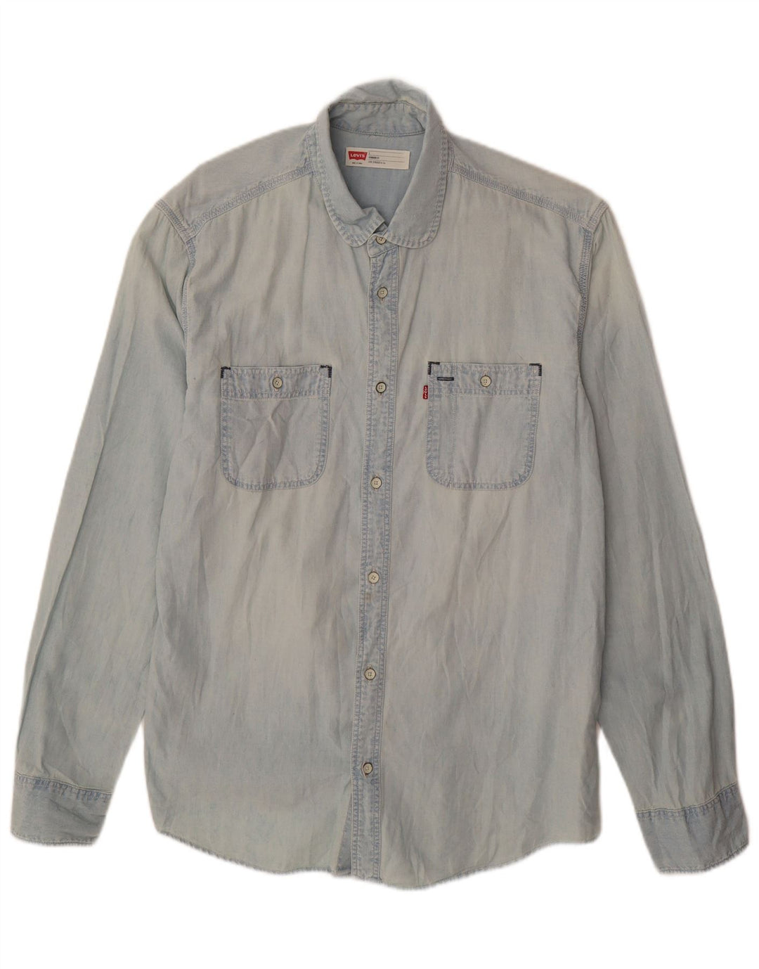 Levi's Herren-Jeanshemd mit Standard-Passform, groß, aus blauer Baumwolle