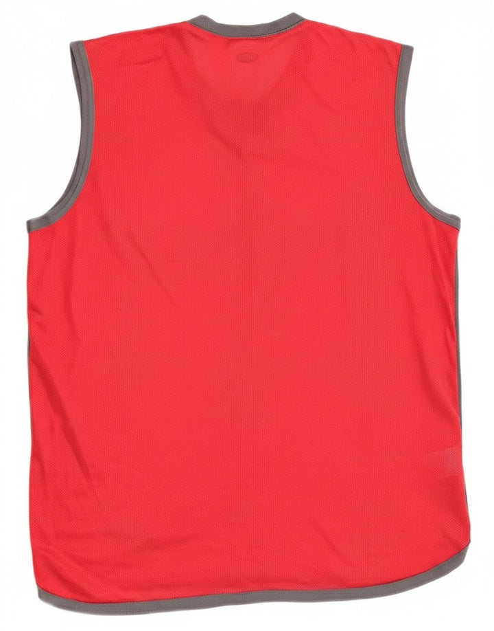 Adidas Herren Graphic Vest Top Großes rotes Polyester