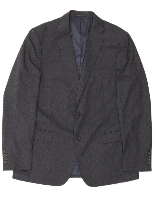 John Lewis Herren-Blazer mit 2 Knöpfen, UK 44, 2XL, graues Polyester