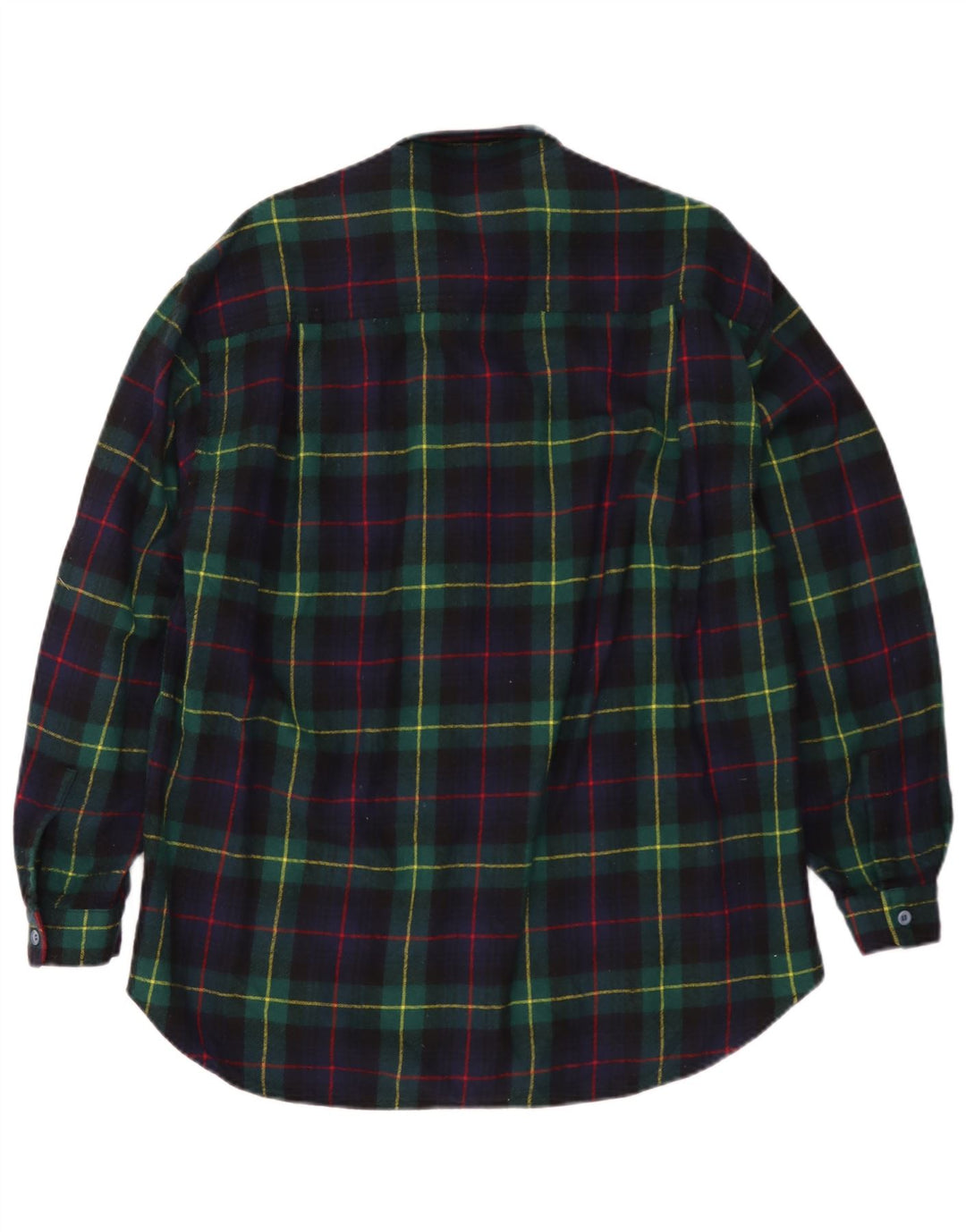 Vintage Herren Flanellhemd groß marineblau kariert