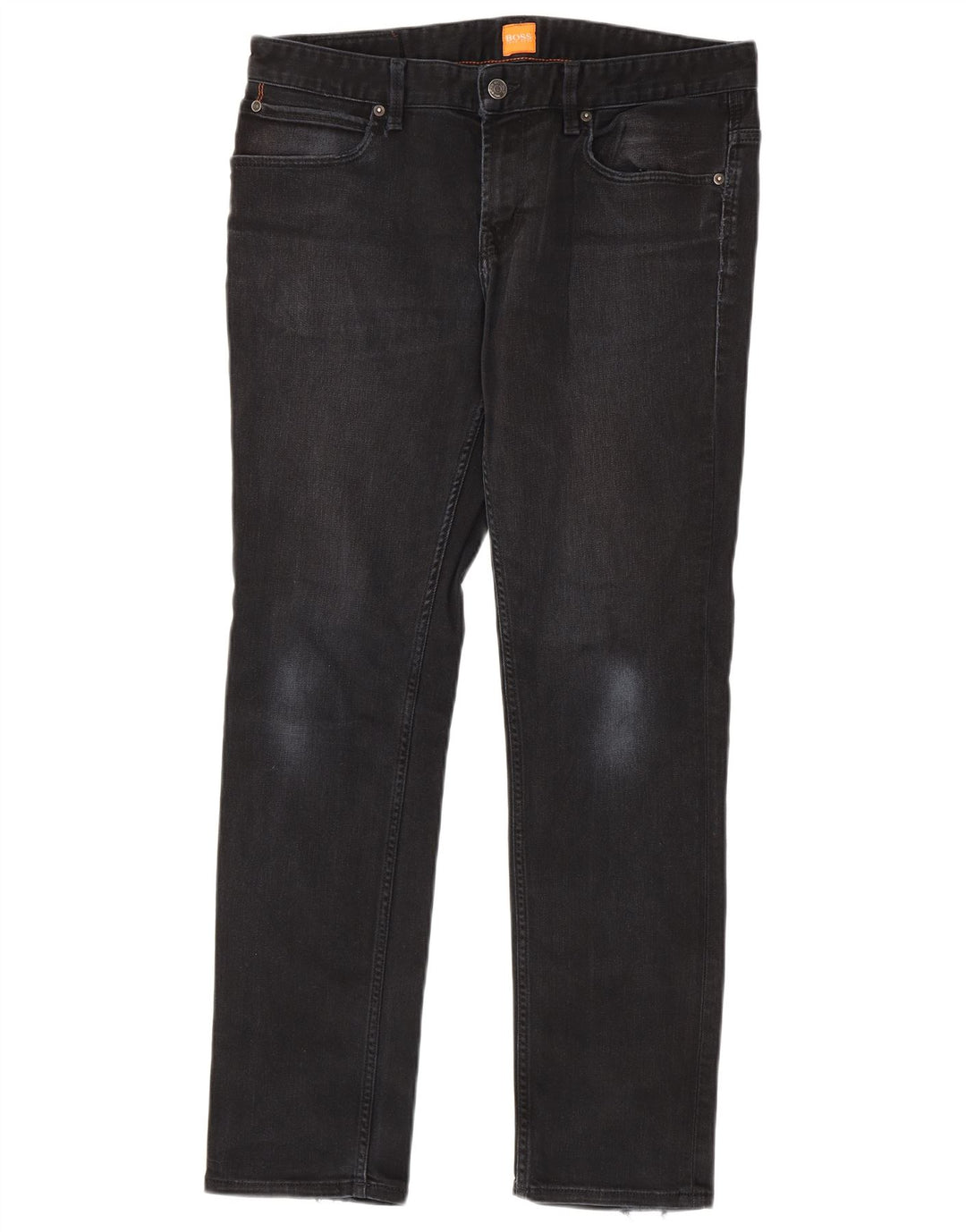 Hugo Boss Herren Slim Jeans W34 L32 Schwarze Baumwolle