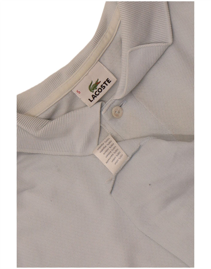 Lacoste Herren-Poloshirt, Größe 5, groß, blaue Baumwolle
