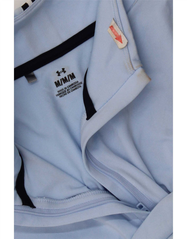 Under Armour Damen-Pullover-Trainingsanzugoberteil mit Reißverschluss, UK 12, Mittelblau