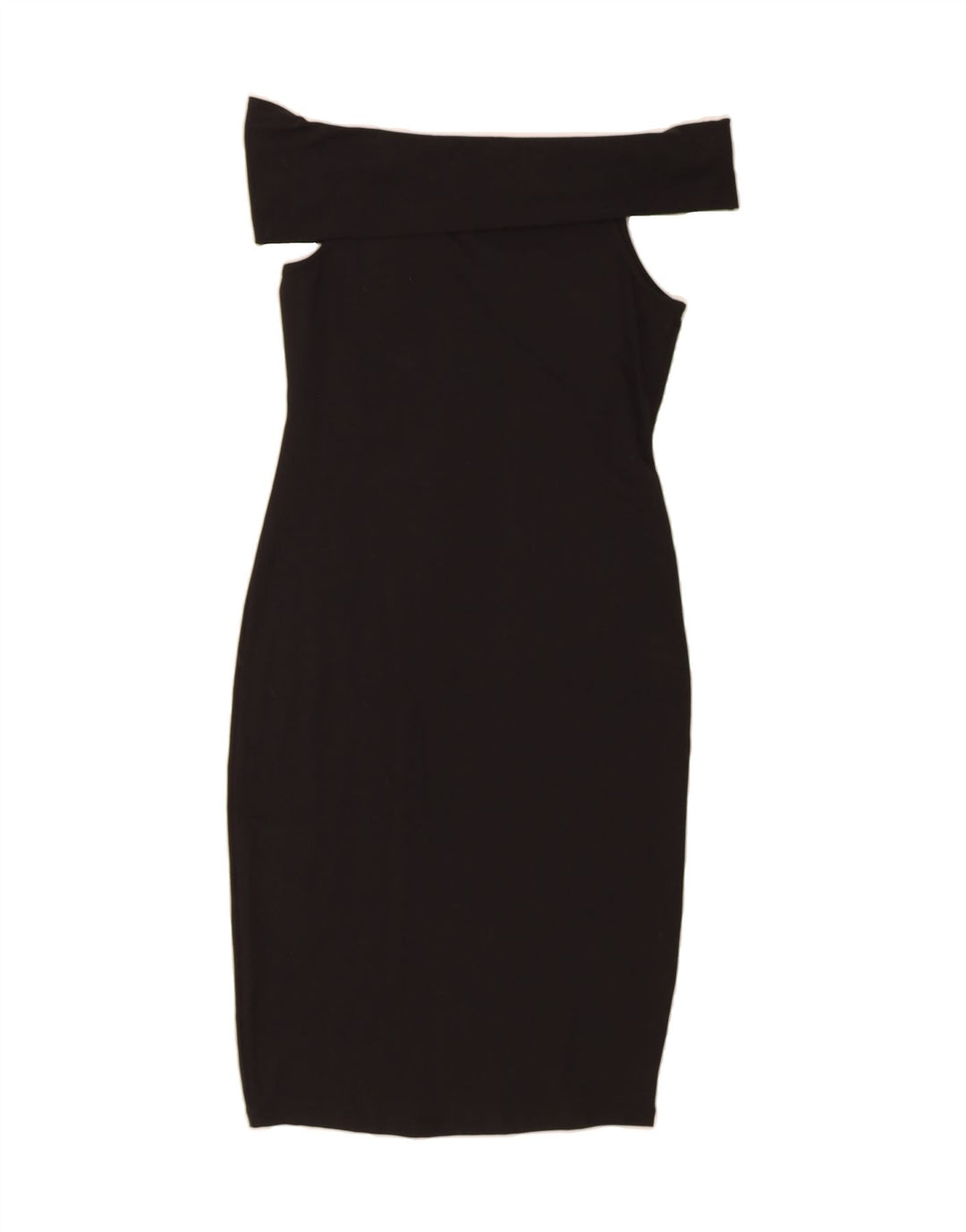 OASIS Womens Off Shoulder Bodycon Dress UK 12 Medium Black Cotton Vintage Oasis and Second-Hand Oasis from Messina Hembry 