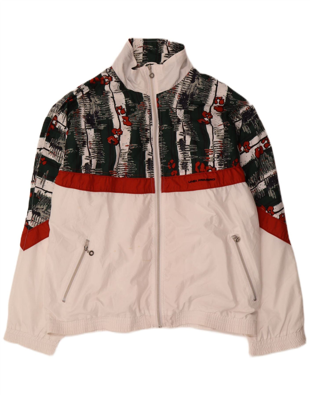 LINEA PRIMERO Herren-Trainingsanzug-Oberteil, Jacke, Größe 46/48, 2XL, Weiß