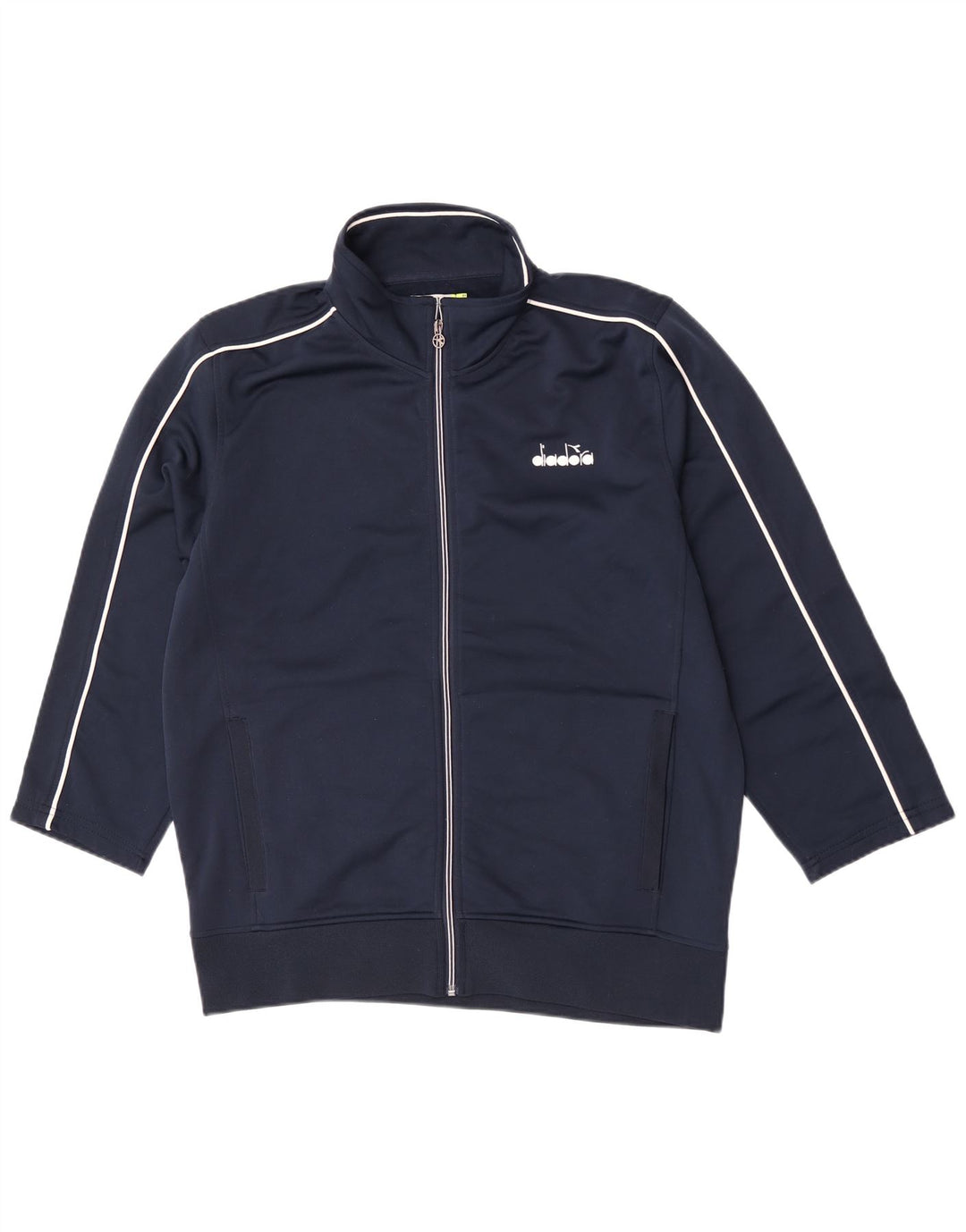 Diadora Herren-Trainingsanzug-Oberteil, große Jacke aus marineblauem Polyester