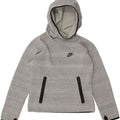 NIKE Womens Crop Hoodie Jumper UK 12 Medium Grey Polyester Vintage Nike and Second-Hand Nike from Messina Hembry 