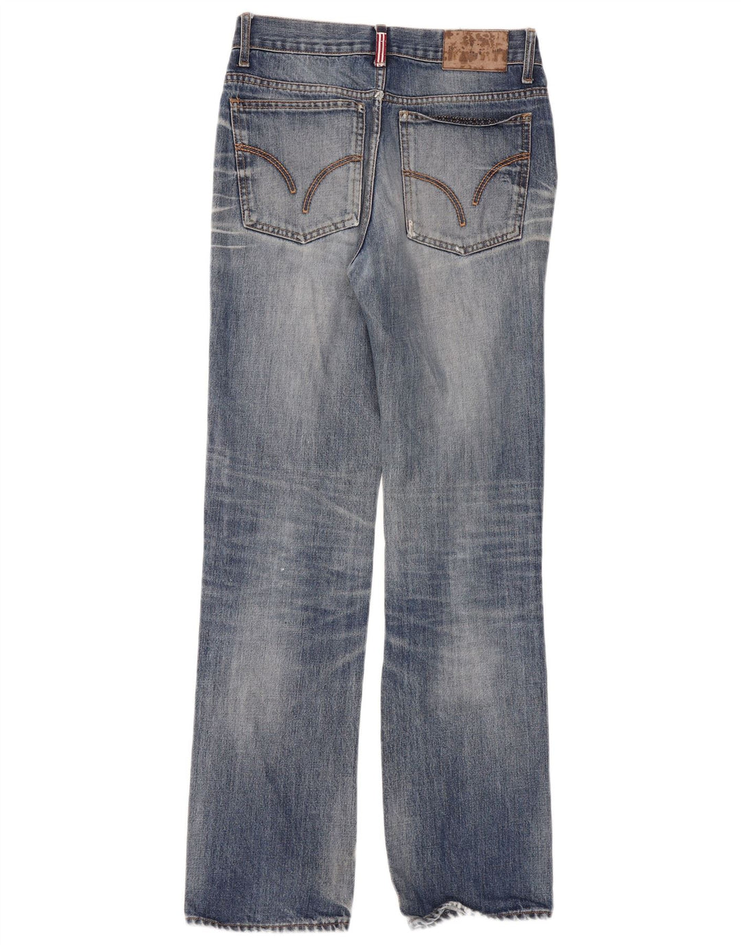 Vintage Damen Straight Jeans W30 L33 Blau
