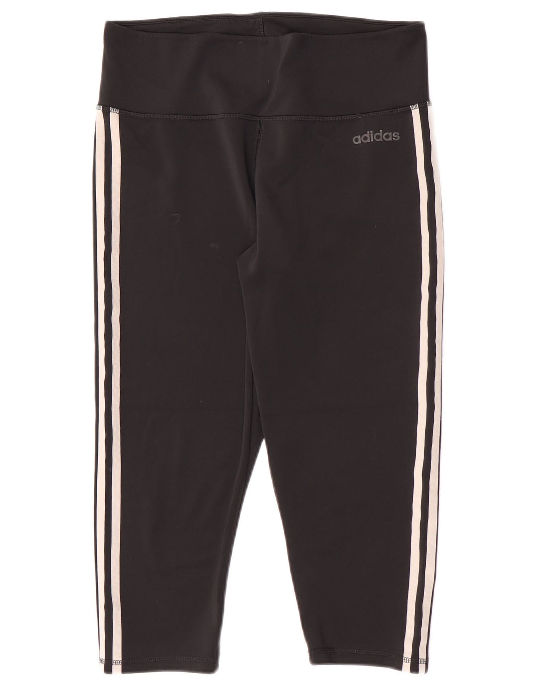 Adidas Damen Climalite Capri Leggings UK 16/18 Large Schwarz Polyester