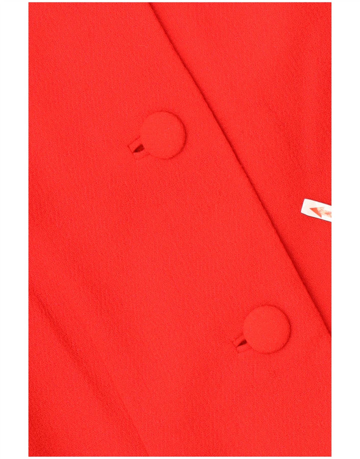 Uta Raasch Damen Mantel UK 12 Mittelrote Wolle
