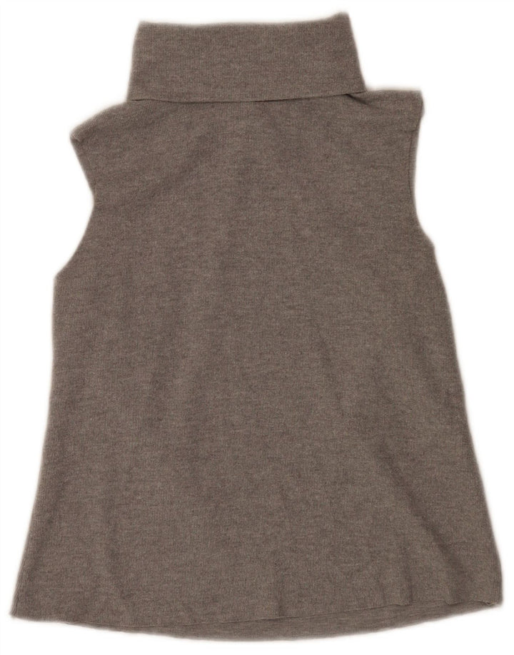 Zara Damen Weste Top UK 10 Small Grau Polyester