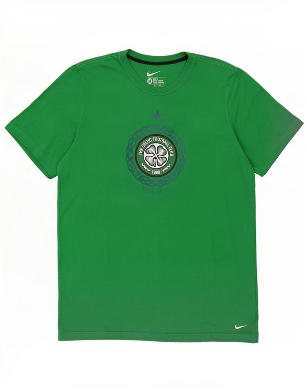 Nike Herren The Celtic Football Club Slim Fit Grafik-T-Shirt-Oberteil XL Grün