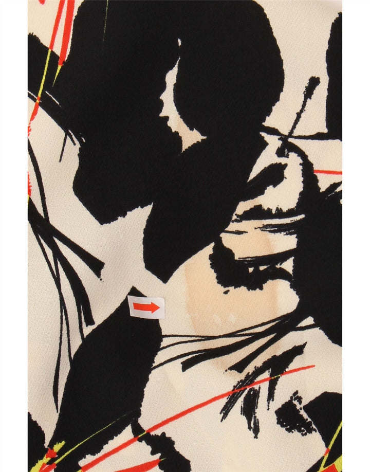 WAREHOUSE Damen A-Linienrock UK 6 XS W25 Off White Floral Polyester