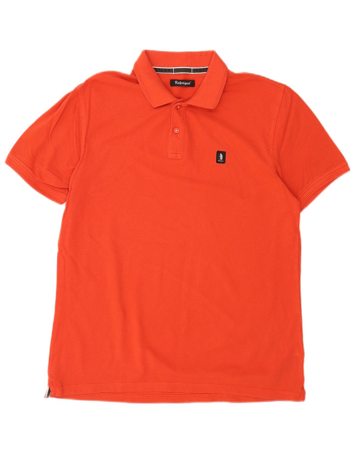 Refrigue Herren-Poloshirt, große Baumwolle, Orange