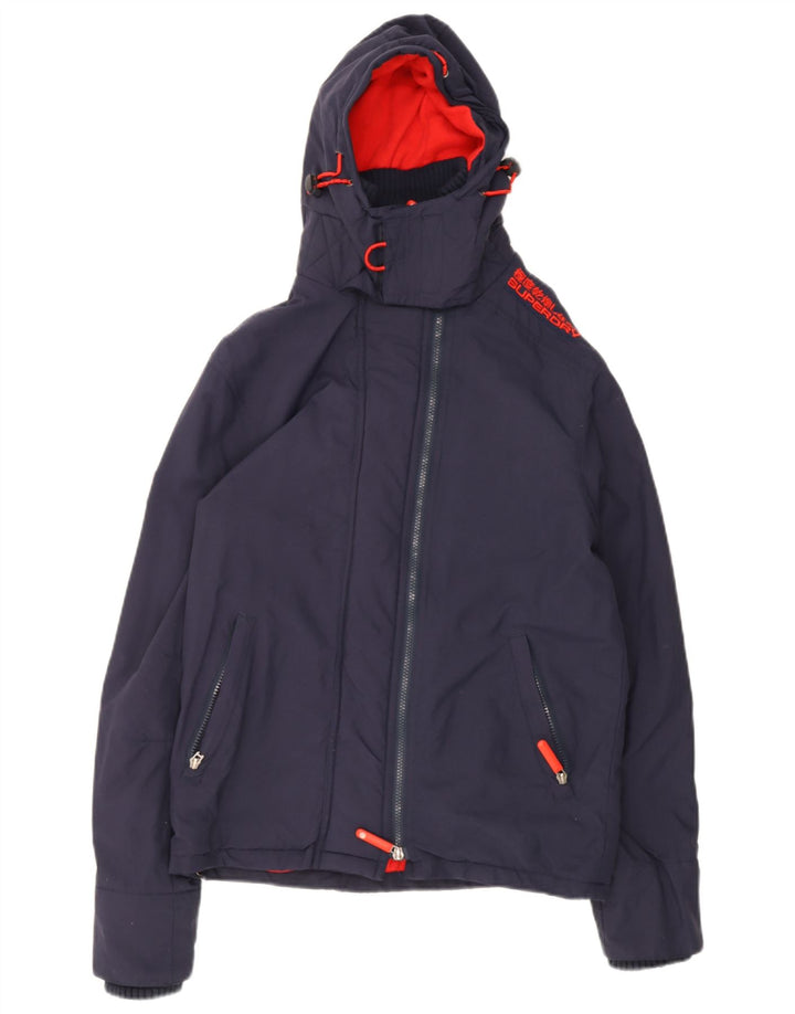 Superdry Herren-Windbreaker-Jacke mit Grafik, Größe 36, Marineblau