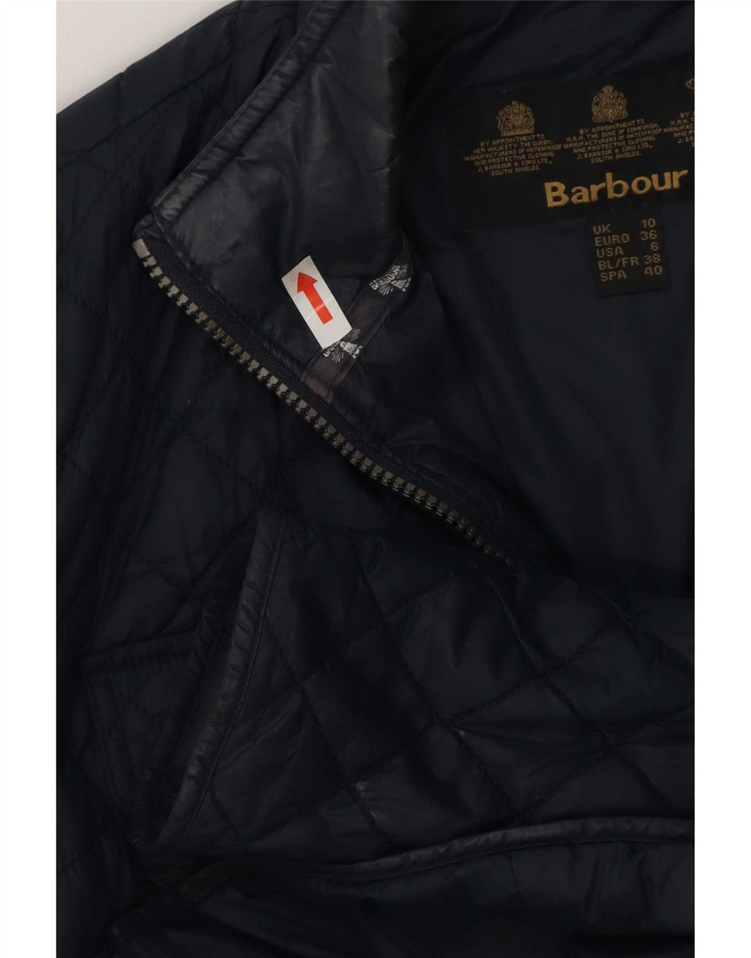 Barbour Damen Steppjacke UK 10 Small Marineblau