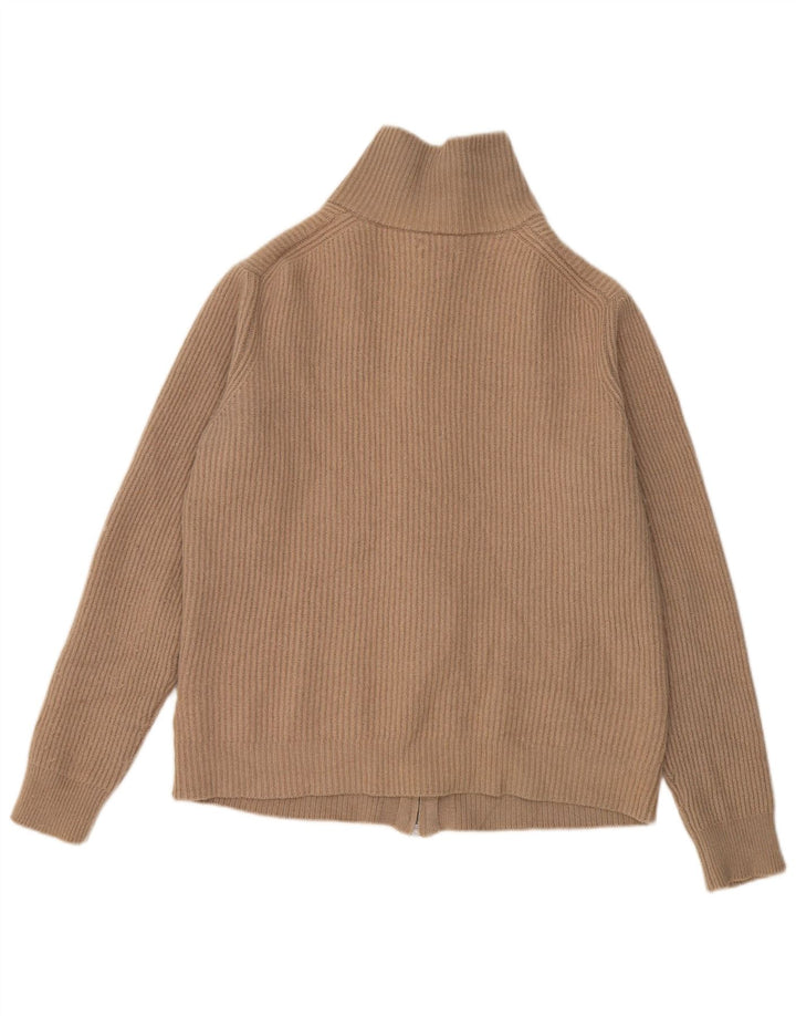 MASSIMO DUTTI Damen-Cardigan-Pullover UK 16 Große graue Baumwolle