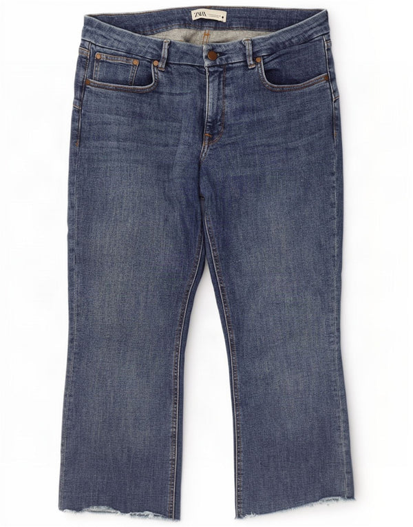 Zara Damen Kurzjeans EU 44 XL W34 L25 Blau