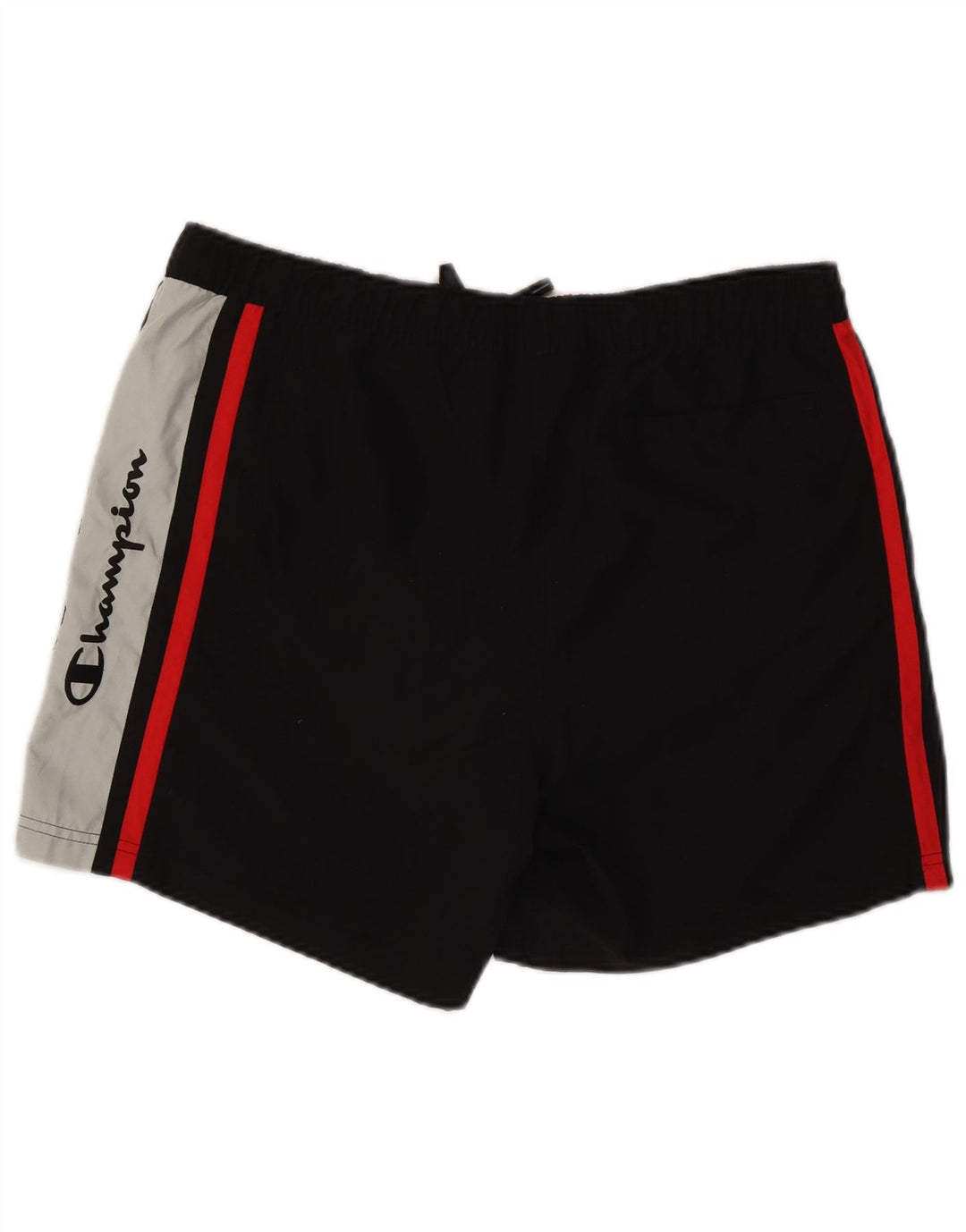 Champion Herren-Badeshorts mit Grafik, XL, schwarzes Farbblock-Polyester