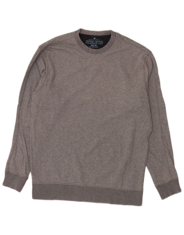 MARKS & SPENCER Herren Blue Harbor Sweatshirt Pullover Mittelgrau meliert