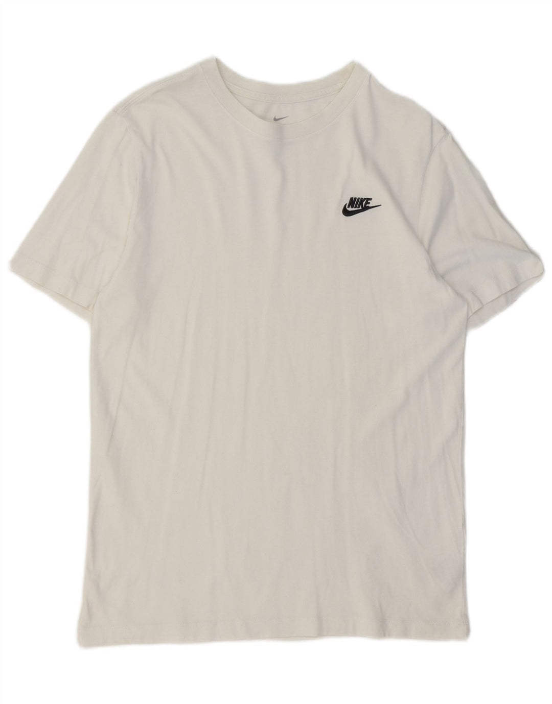 Nike Herren T-Shirt Top aus mittelweißer Baumwolle