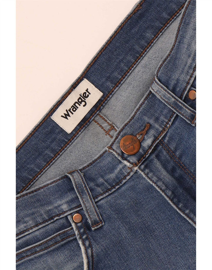 Wrangler Herren Distressed Straight Jeans W32 L30 Blau