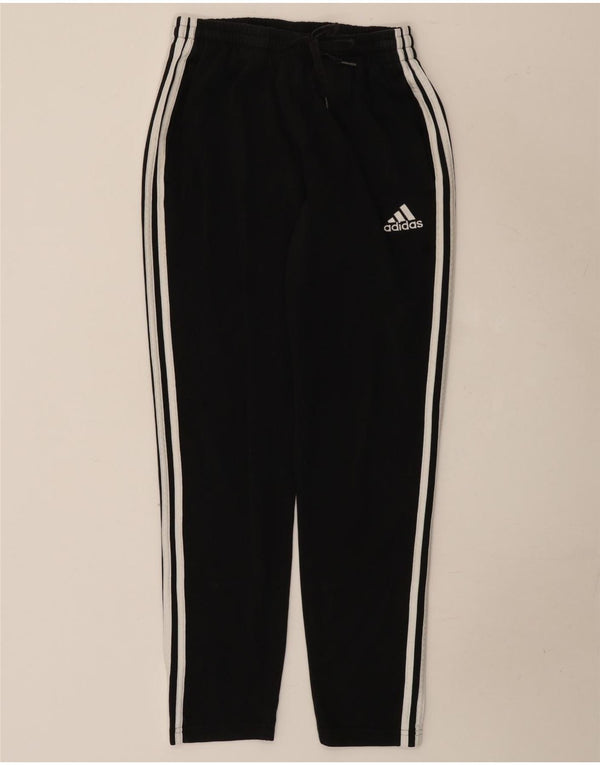 Adidas Damen Trainingshose UK 14 Mittelschwarze Baumwolle