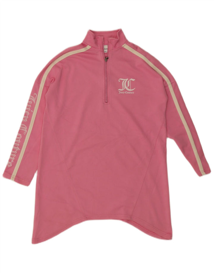 Juicy Couture Damen-Trainingsanzug mit grafischem Pullover, Gr. 14, Mittelrosa