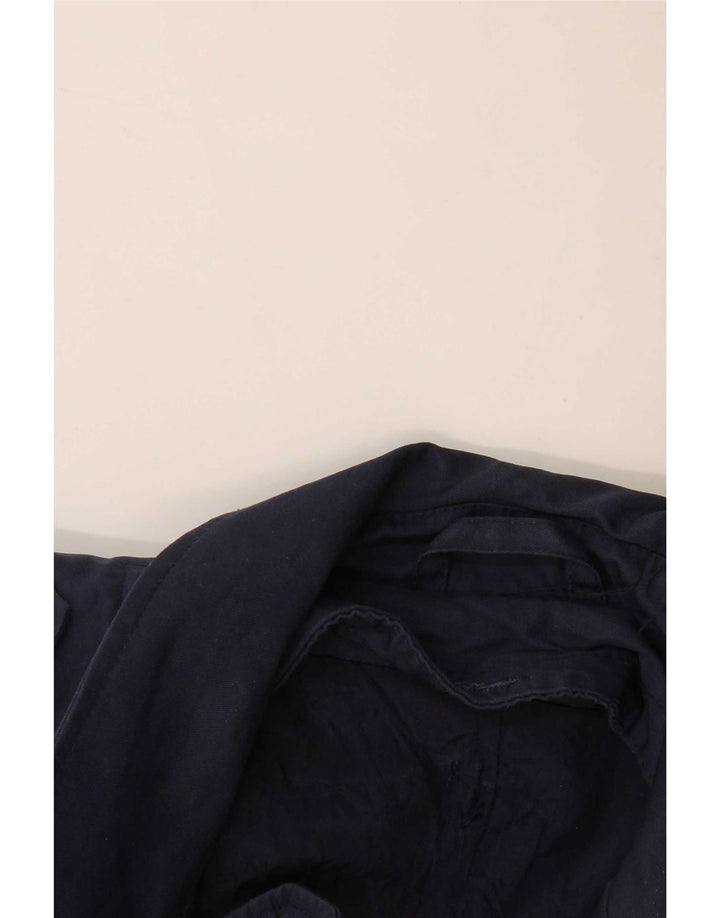Vintage Herren Trenchcoat UK 38 Medium Navy Blue