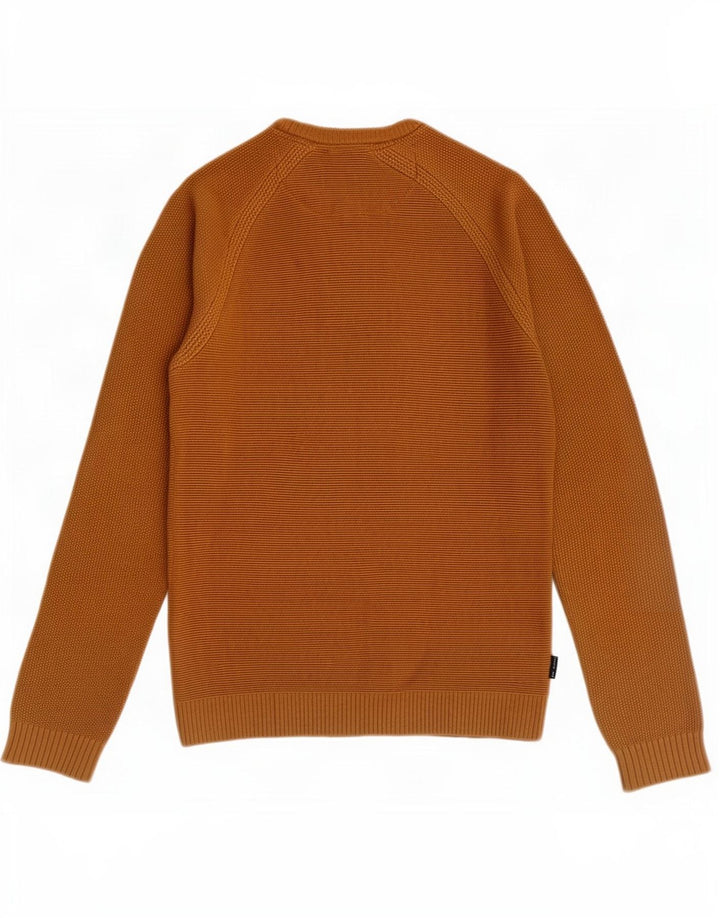 Ted Baker Herren-Pullover mit Rundhalsausschnitt, Größe 2, klein, beige Baumwolle