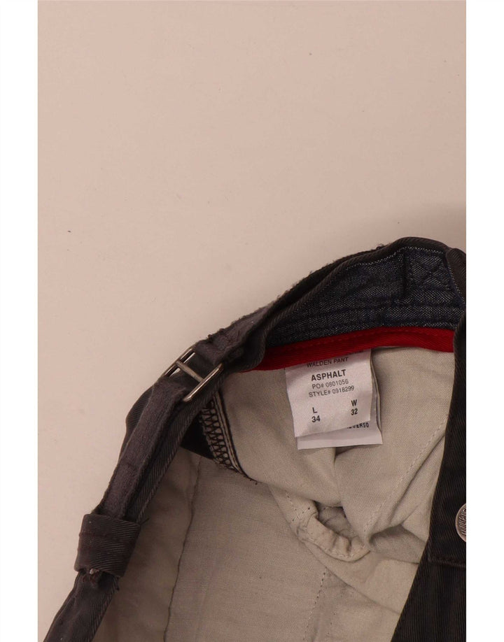 Tommy Hilfiger Herren gerade Cargohose W32 L34 graue Baumwolle