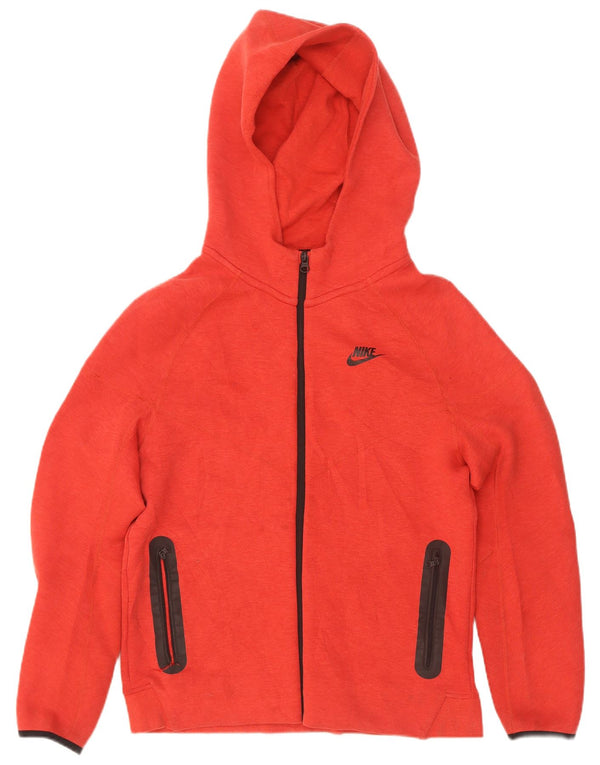 Nike Damen Zip Hoodie Pullover UK 18 XL Rot Baumwolle