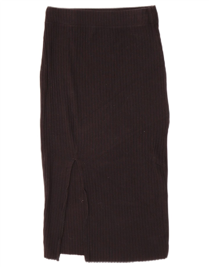 Zara Damen Strick-Midirock, Größe S, W26, Schwarz