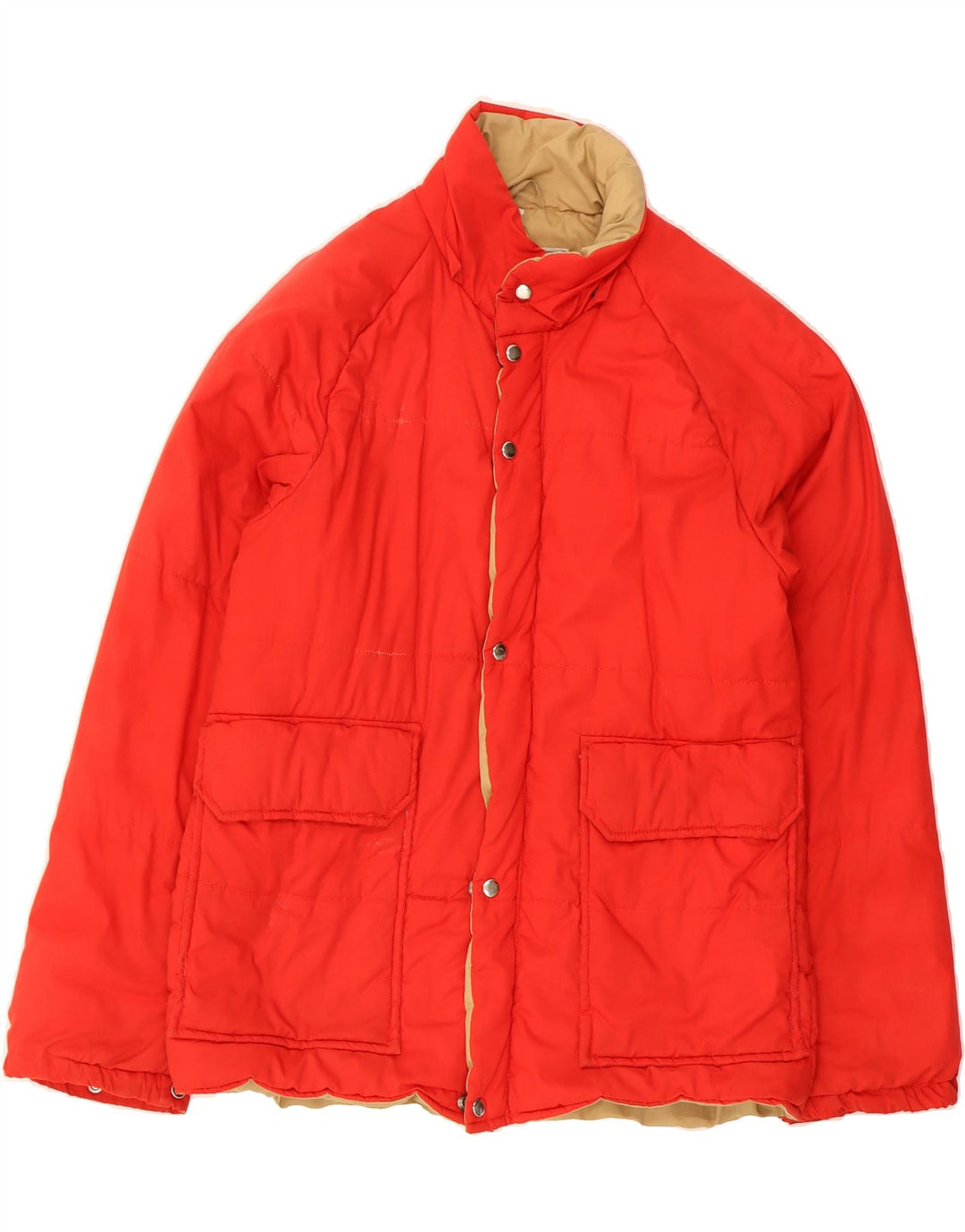 VAUDE Mens Padded Jacket UK 36 Small Red Polyester Vintage Vaude and Second-Hand Vaude from Messina Hembry 