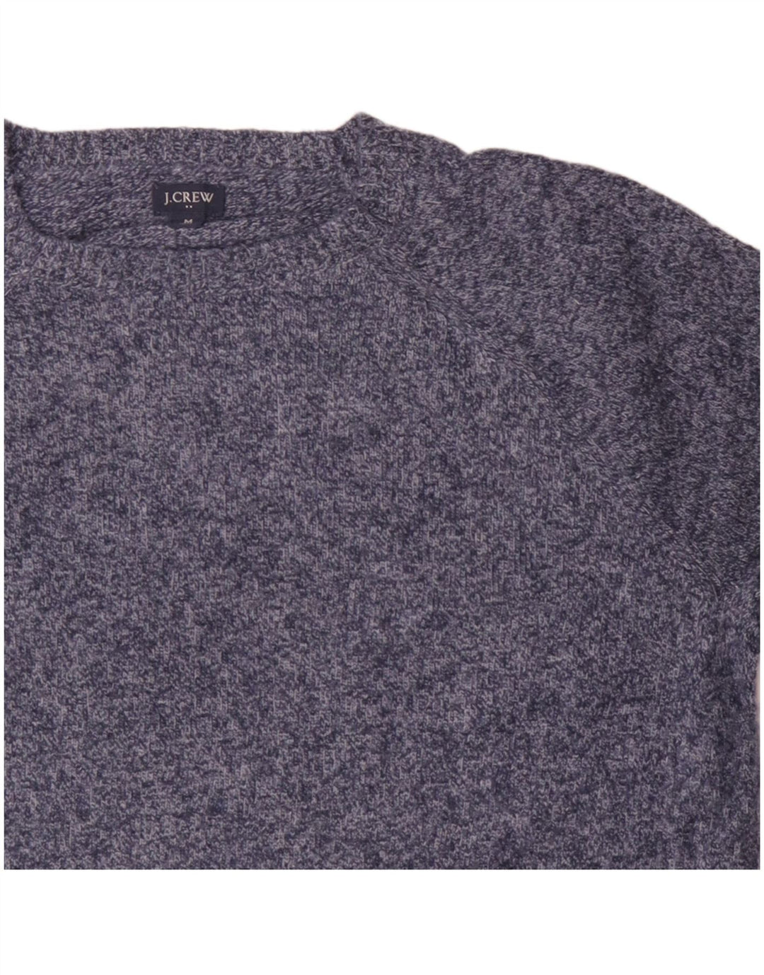 J. CREW Herren-Pullover mit Rundhalsausschnitt, Mittelblau, Polyamid