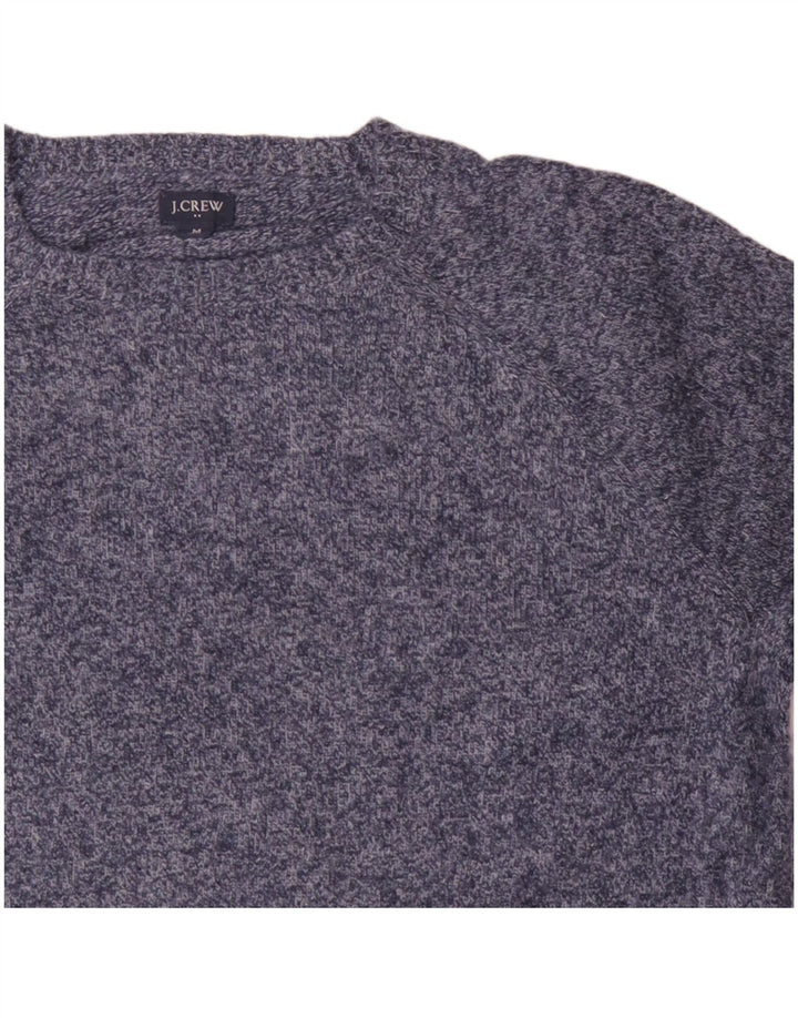 J. CREW Herren-Pullover mit Rundhalsausschnitt, Mittelblau, Polyamid