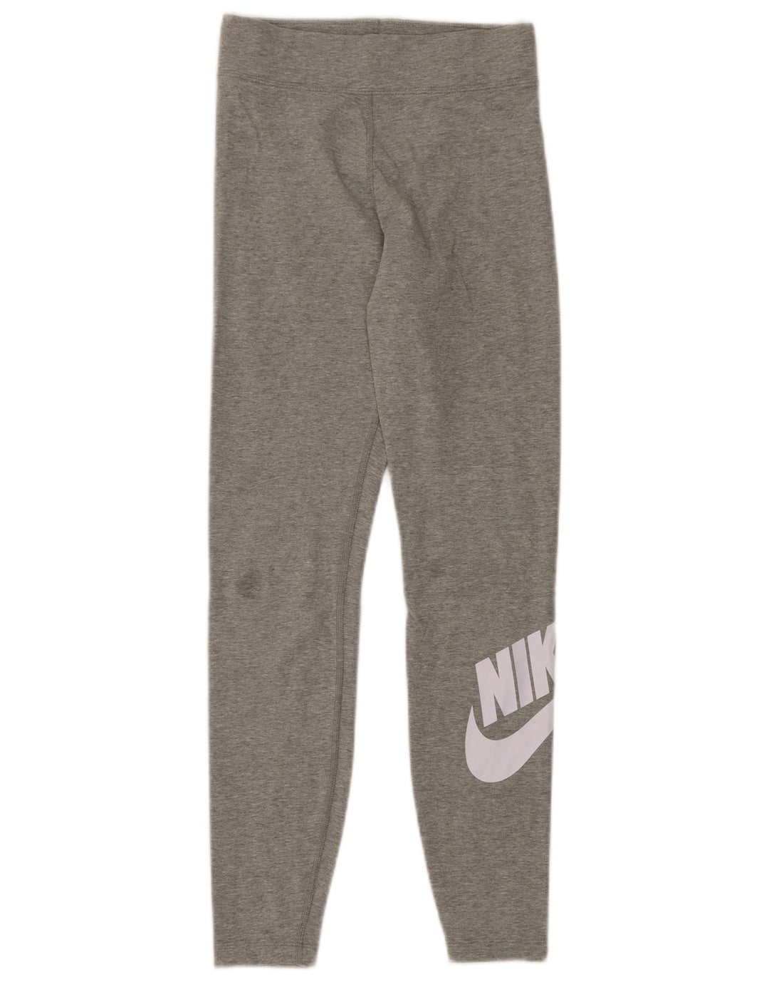 NIKE Damen Graphic Leggings UK 10 Small Graue Baumwolle