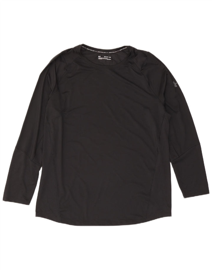 Under Armour Herren Heat Gear Top Langarm 2XL Schwarz
