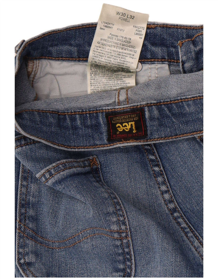 Lee Herren Powell Slim Jeans W30 L32 Blaue Baumwolle