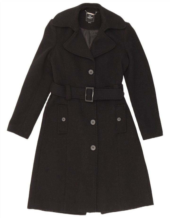Specchio Damen Mantel UK 10 Small Schwarz