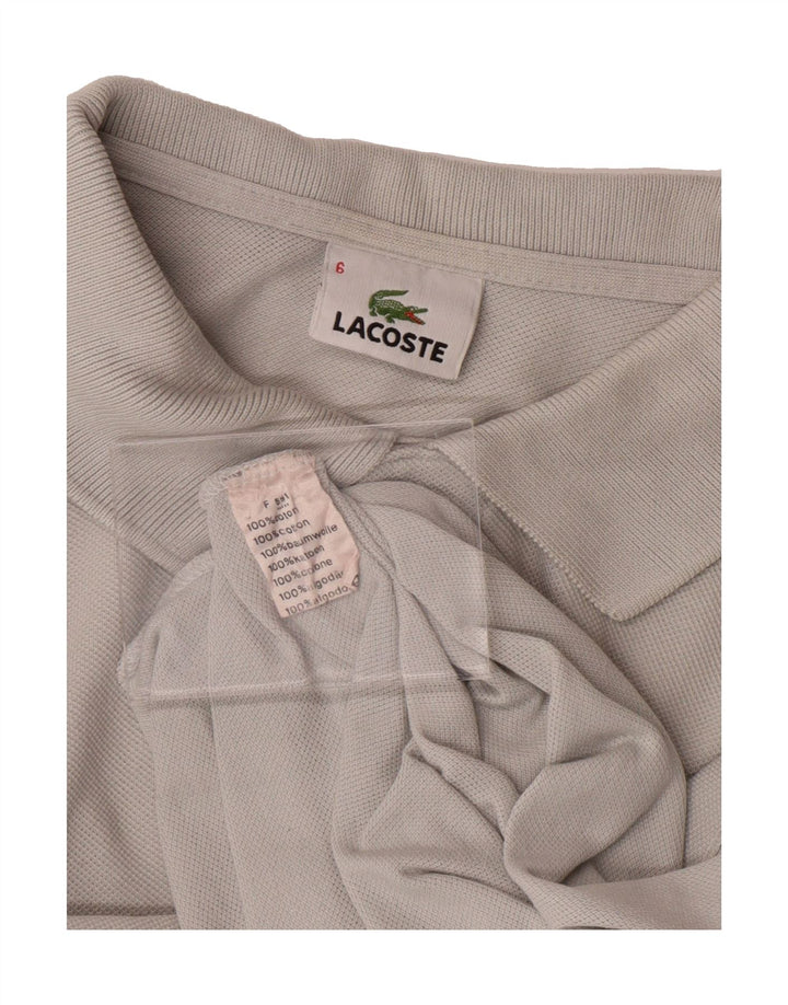 LACOSTE Mens Polo Shirt Size 6 XL Grey Cotton Vintage Lacoste and Second-Hand Lacoste from Messina Hembry 