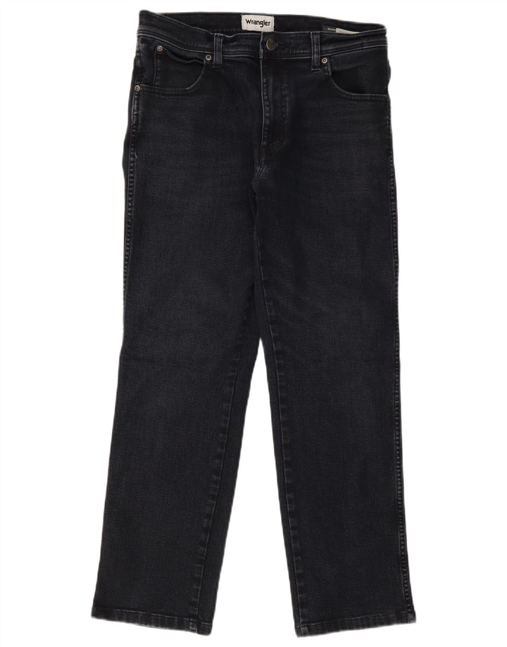 Wrangler Herren Texas Straight Jeans W32 L27 Marineblaue Baumwolle