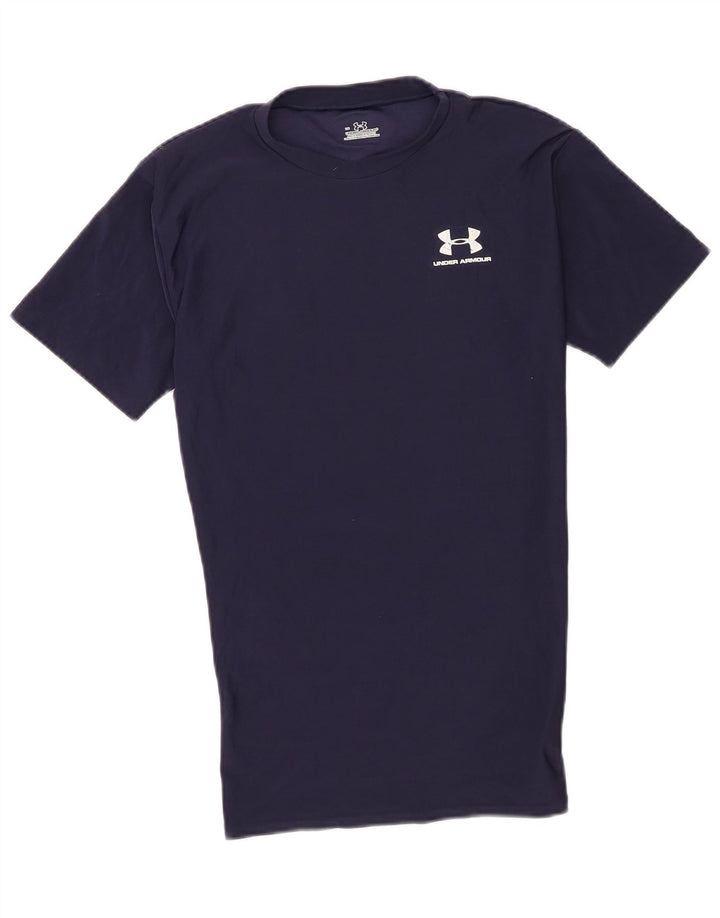 Under Armour Herren T-Shirt Top Large Marineblau Polyester