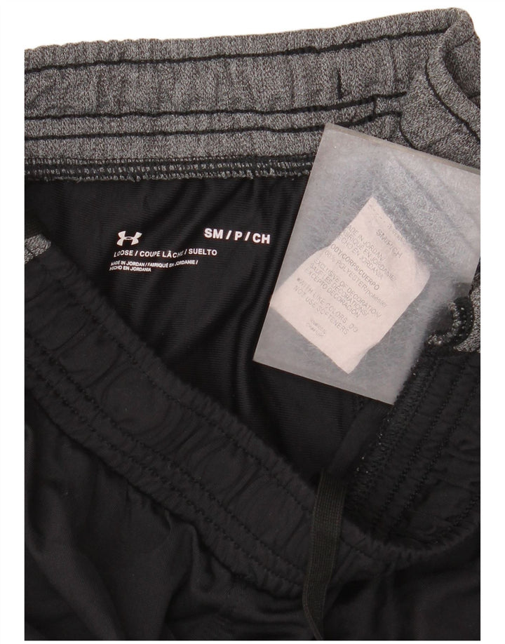Under Armour Herren-Sportshorts mit Grafik, Größe S, schwarzes Farbblock-Polyester