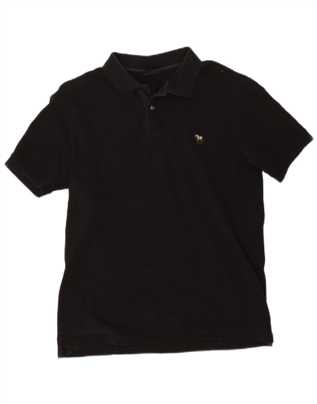 Paul Smith Herren-Poloshirt, mittelgroß, schwarze Baumwolle