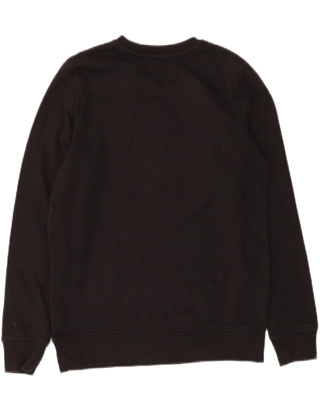 JACK & JONES Boys Graphic Sweatshirt Jumper 13-14 Years Black Polyester Vintage Jack & Jones and Second-Hand Jack & Jones from Messina Hembry 