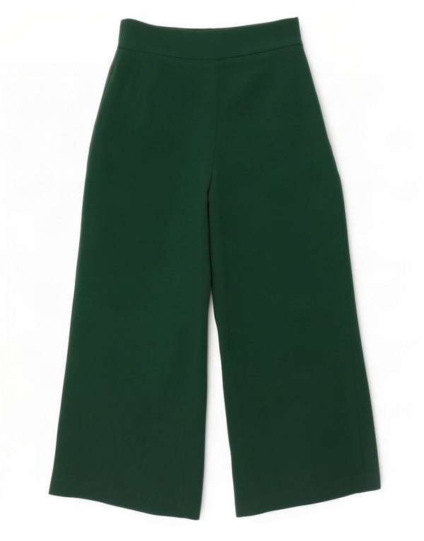 Zara Damen-Hose mit weitem Bein, mittelgroß, W28, L25, Grün