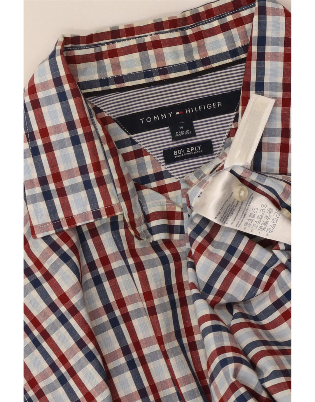 Tommy Hilfiger Herrenhemd, mittelgroß, mehrfarbig, kariert, Baumwolle
